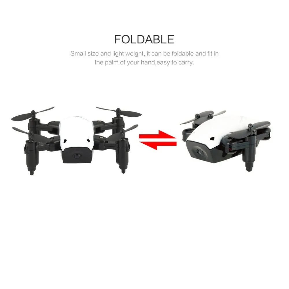 S9W складной RC Мини Дрон Карманный Дрон микро Дрон вертолет с wifi FPV 0.3MP камера 360 градусов