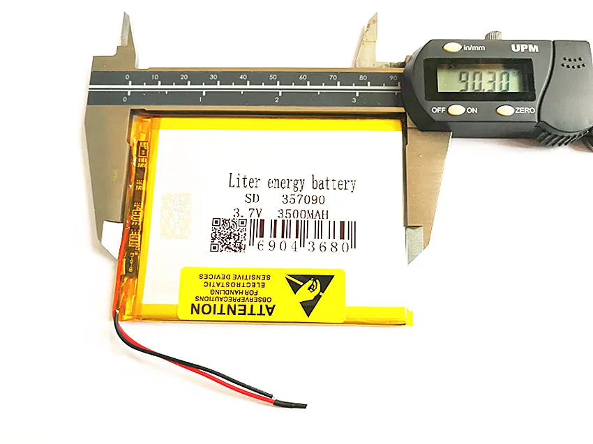 Абсолютно аккумулятор 357090 3,7 V 3500mAh литий-полимерный аккумулятор с защитной платой для планшетных ПК U25GT