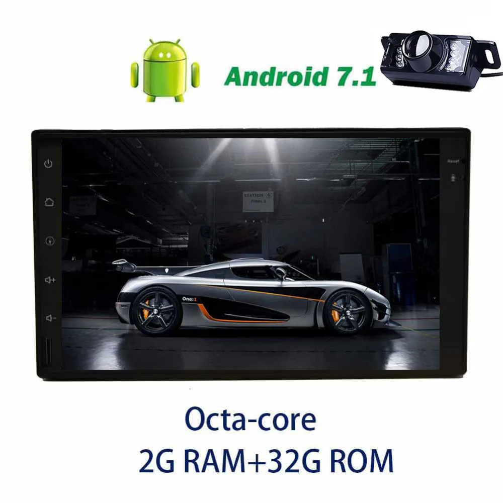 GPS навигация Bluetooth FM AM RDS радио Зеркало Ссылка WiFi 3G 4G сабвуфер Eincar 7 дюймов двойной