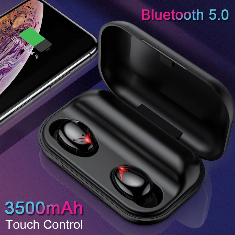 TWS наушники с поддержкой Bluetooth 5 0 3500 мА ч|Наушники и гарнитуры| |