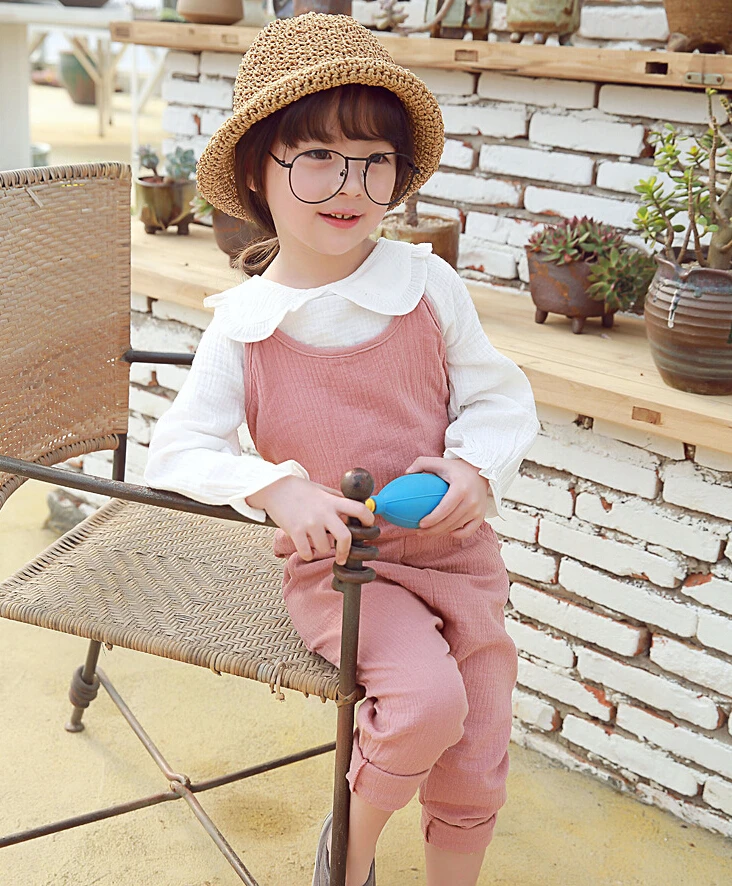 2016 весной мода сплошной один-шт брюки для девочек ребенка Принцесса дети