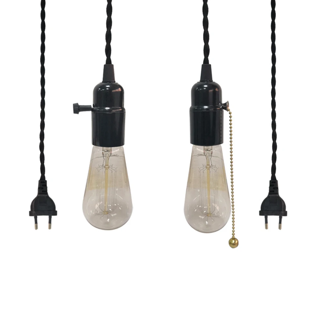 E27 Easy Install Accessories Holder Chandelier Line Suspension Lamp Bases Durable With Switch Socket Extension DIY Twisted Pair | Лампы и