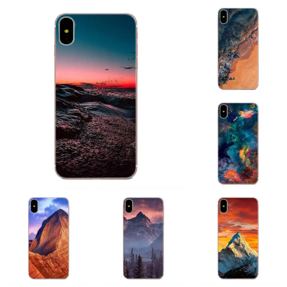 Мягкий чехол для Galaxy J1 J2 J3 J330 J4 J5 J6 J7 J730 J8 2015 2016 2017 2018 mini Pro Mountain Peak