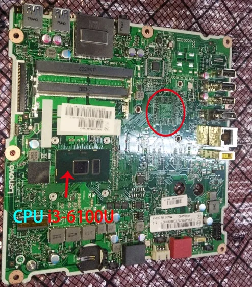 Для Lenovo AIO300 22ISU(E285E6090EE) ноутбук материнская плата i3 6100 FRU 01GJ089 00UW085 01GJ088