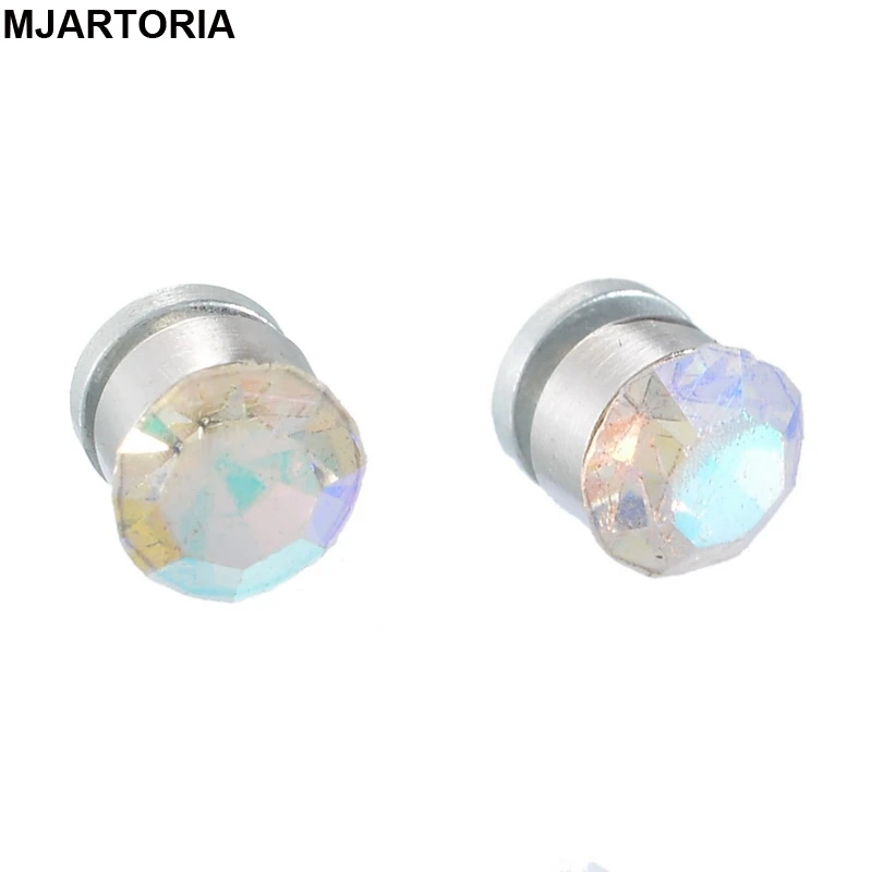 Серьги гвоздики унисекс с магнитными ушками модные серьги для женщин и мужчин