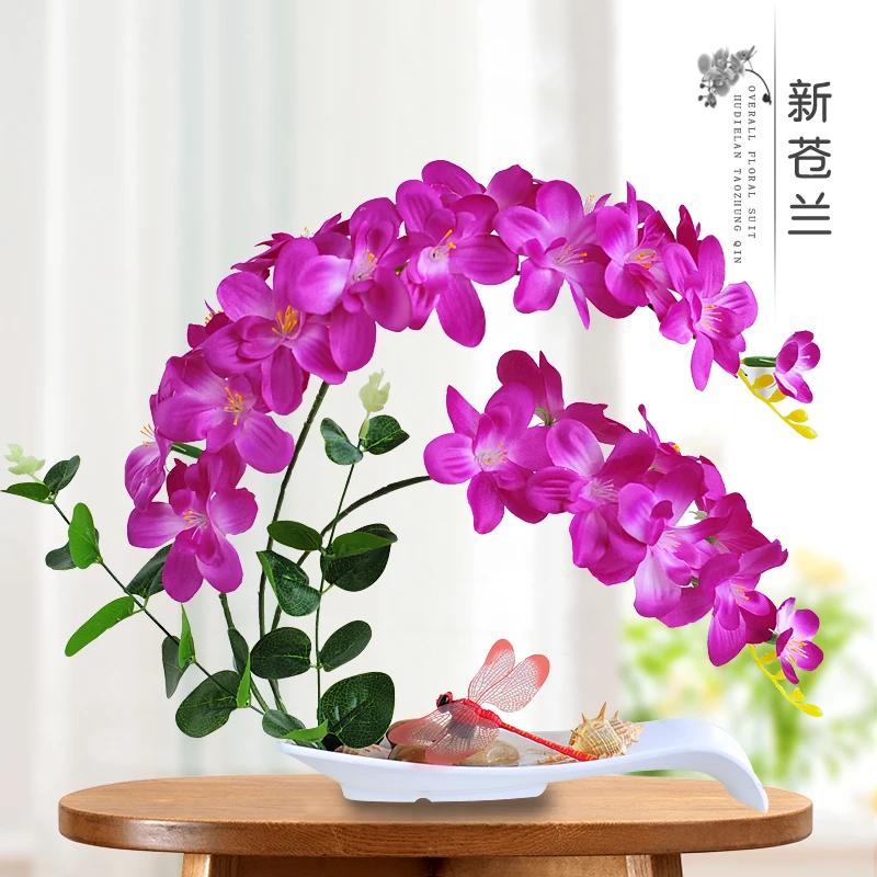 Phalaenopsis имитация цветочный горшок вид костюм офисный поддельный цветок гостиная