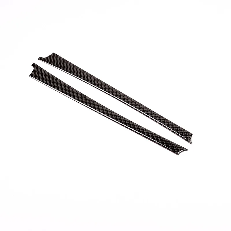 Carbon Fiber 2 шт. Реальные углеродного волокна для Mercedes Benz C Class W204 C180 C200 C260 2007-2013 автомобиля Шестерни Цельнокройное сбоку декоративные наклейки Запчасти - Название цвета: Carbon Fiber