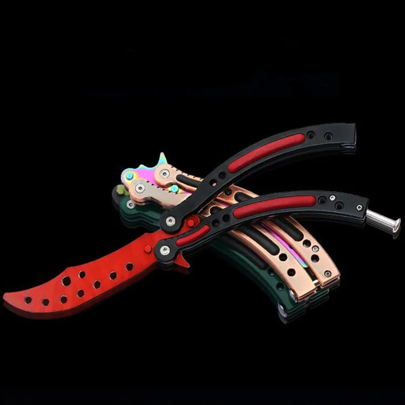 CS GO складной нож Karambit Бабочка выцветает цвет игра унылое лезвие без края