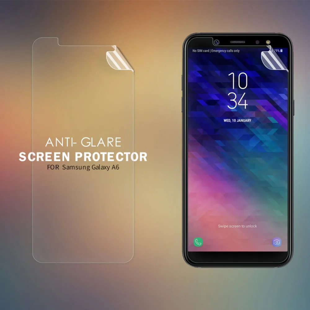 Защитные пленки для Samsung Galaxy A6 NILLKIN Супер прозрачная защитная пленка ЖК-дисплея и
