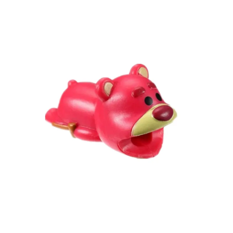 1pcs Cute Animal Bite Winder Management Data Line Organizer Clip Protetor De Cabo Cable For iPhone Charger | Электроника