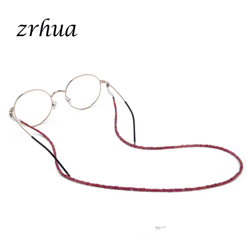 ZRHUA популярные женские маленькие бусы очки солнцезащитные очки цепочка для очков для чтения шнур держатель шейный ремень веревка высокое качество цепь