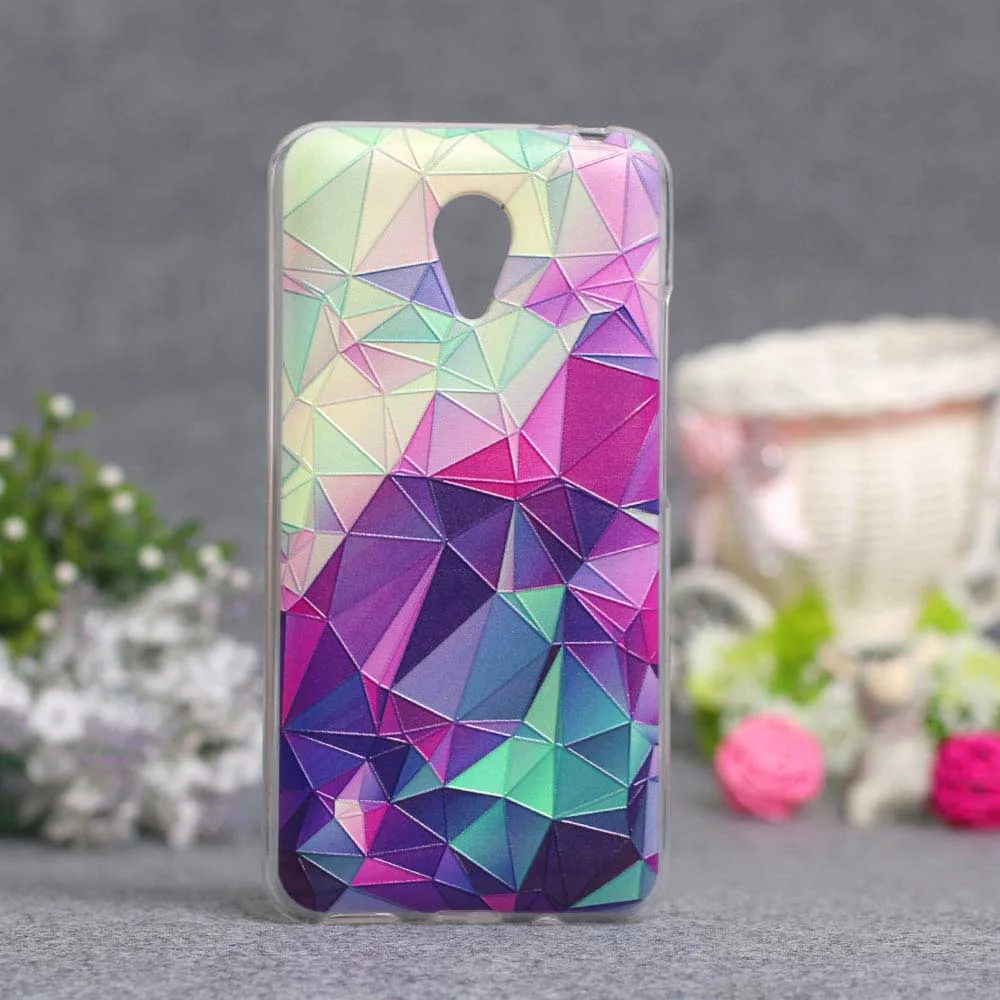 Чехол для Meizu m2 note задняя крышка мягкий силиконовый чехол из ТПУ M2 Note 3D цветочные