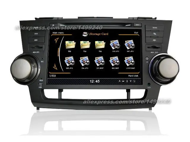 Goedkoop Voor Toyota Highlander 2007 ~ 2013-Auto GPS Navigatiesysteem + Radio TV DVD IPod BT 3G WIFI HD Screen Multimedia Systeem