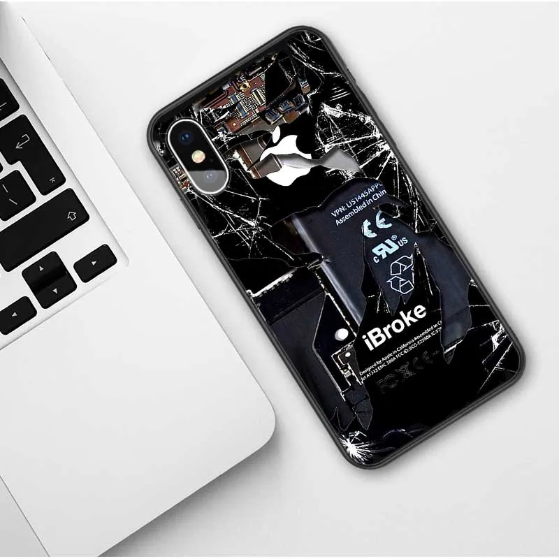 TPU Забавный Мягкий чехол из ТПУ для iPhone 7, 8 Plus, X, 6, 6S Plus, 5, 5S, SE, Gameboy, Черный силиконовый чехол для iPhone XS Max, XR, Capa - Цвет: TPU