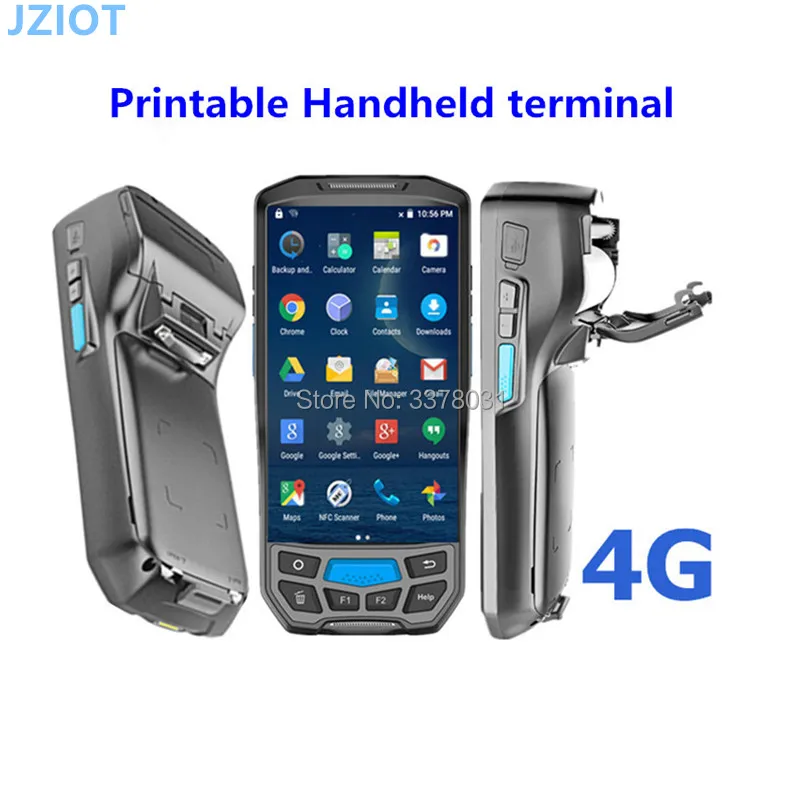 Печатная машина для биллинга Android с термопринтером Ручной терминал 1d считыватель