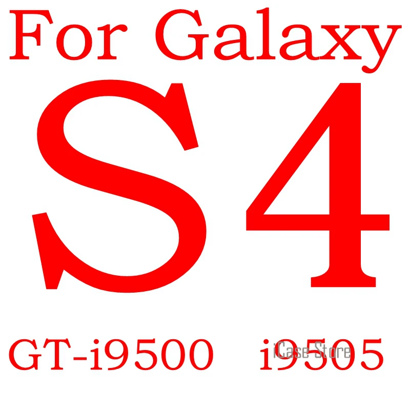 For Galaxy S4 i337 Защитная пленка из закаленного стекла для samsung Galaxy S2 плюс S3 S4 S5 S6 S3 мини S4 мини S5 Мини GT I9190 i8190 i9500 I9300 I9100 SM G9200 чехол - Цвет: For Galaxy S4 i337