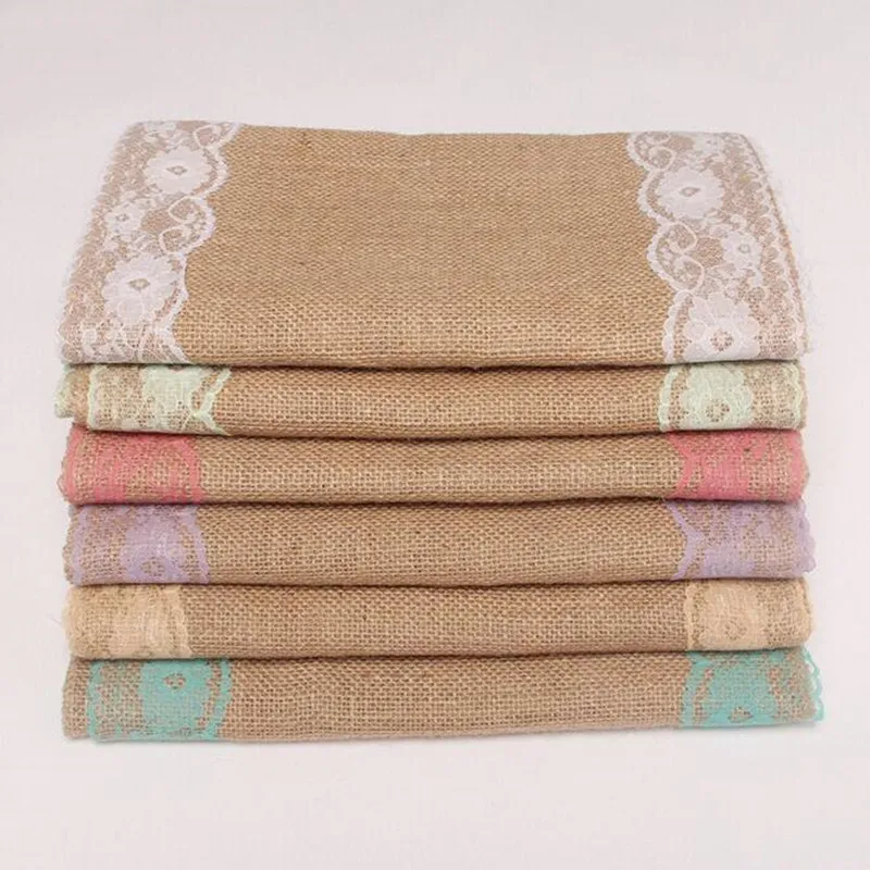 Деревенские винтажные джутовые кружевные свадебные аксессуары украшения