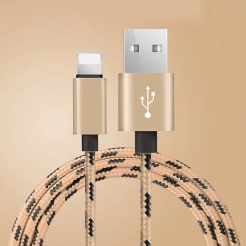 25 см 1 м 1,5 м 2 м 3 м данных USB кабель зарядного устройства для iPhone XR Xs Max X 5 6 s 6s 7 8 Plus SE iPad Быстрая зарядка длинный провод шнур - Цвет: Золотой