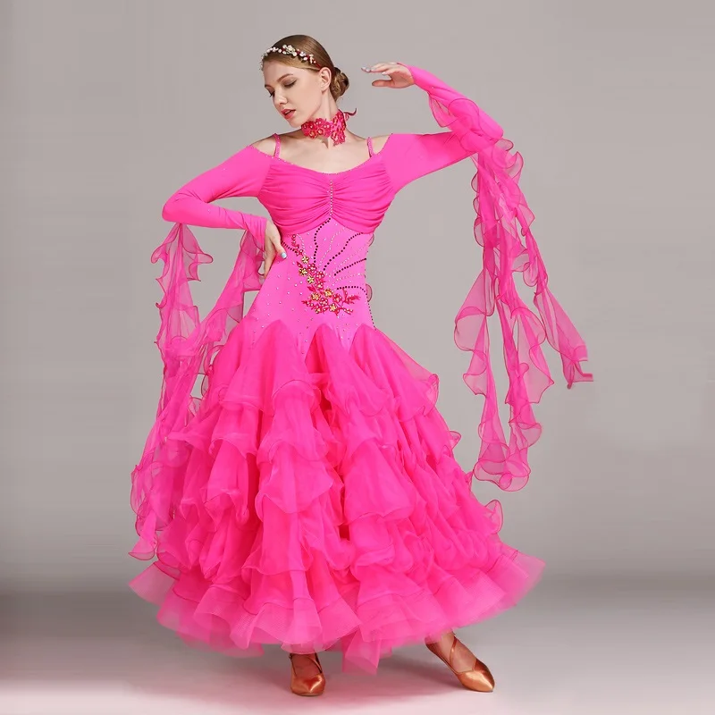 Платья для конкурса бальных танцев танцевальные Бальные платья для вальса стандартные танцевальные платья современные танцевальные костюмы фокстрот платье Танго