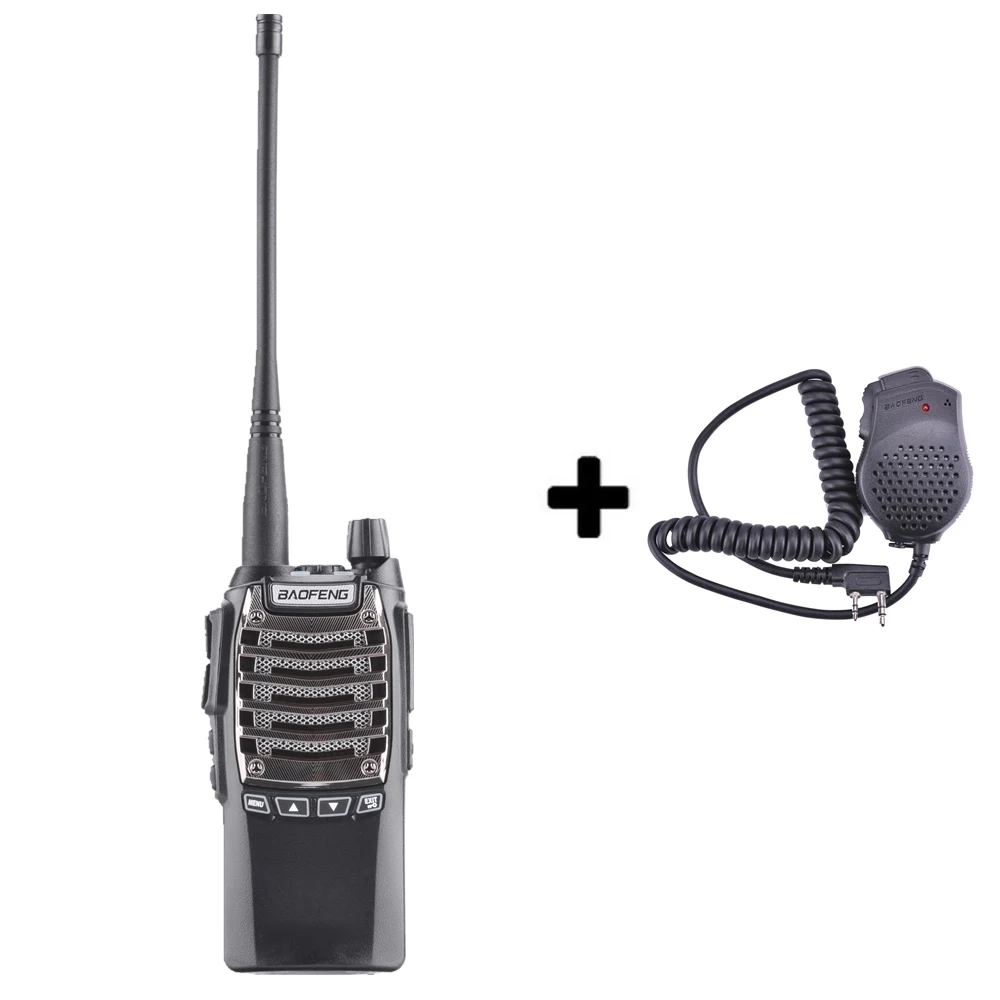 Add a mic speaker 8 Вт 128 каналов ручная Baofeng UV-8D рация км UHF 400-480 МГц портативное радио Comunicador UV8D Interphone - Цвет: Add a mic speaker