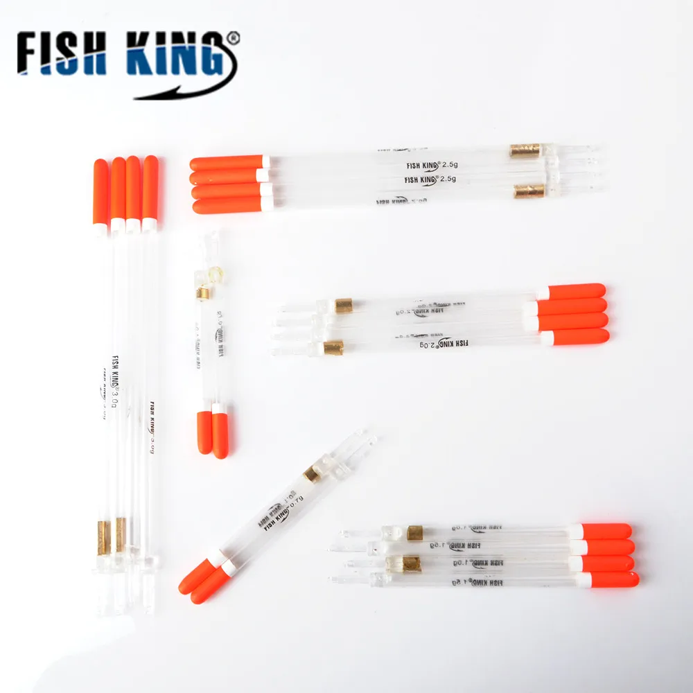 FISH KING 10 шт./лот пластиковый поплавок из углеродного волокна 0 7 г/1 5 г/2 г/3 г