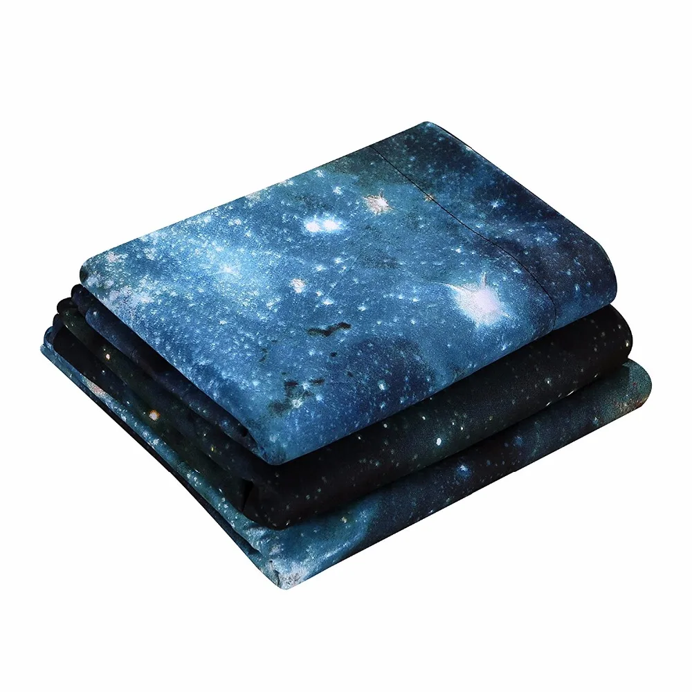 Комплект постельного белья Galaxy 3D пододеяльник наволочка космос Вселенная|galaxy 3d