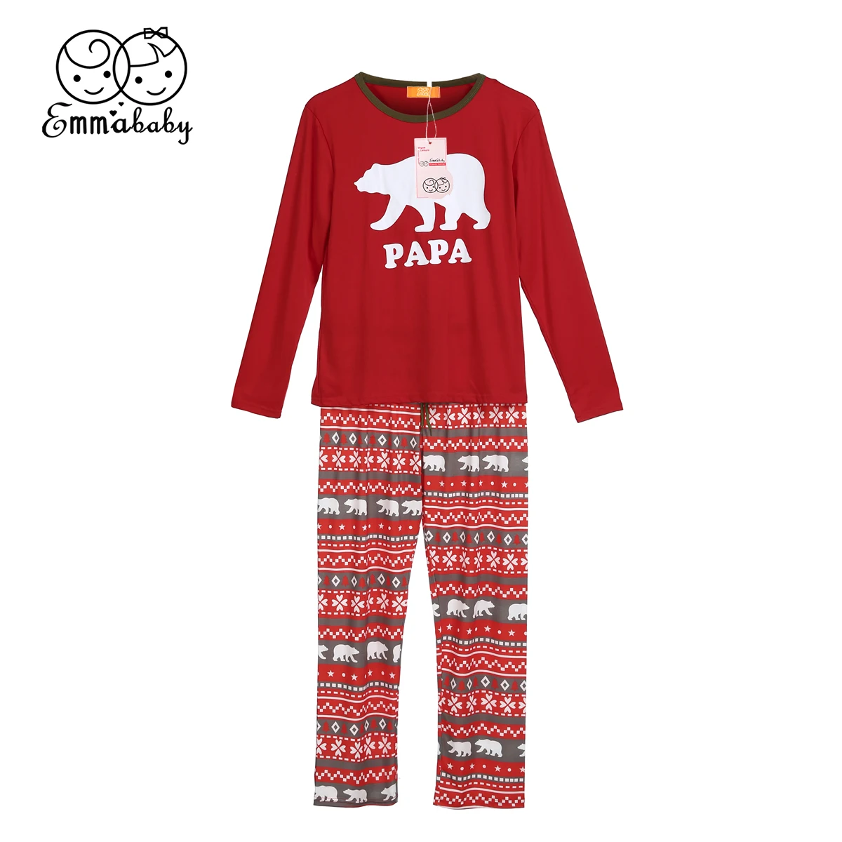 2018 Family Matching Christmas Pajamas Set Women Baby Kids Sleepwear Cartoon Nightwear Clothes | Мать и ребенок