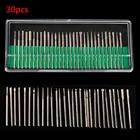 Набор алмазных шлифовальных инструментов, 30 шт., хвостовик 2,35 мм3 мм, игла, гравировка, резьба, полировка, стекло, нефрит, сверло каменное