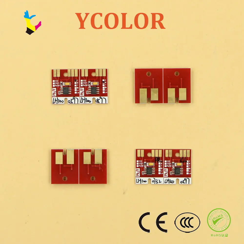 Чип DGYCJLFP 8 шт./компл. для LH 100 spc 0597 mimaki UJF 3042 6042 BK C M Y WH * 2 Clear 0732-чип праймера |