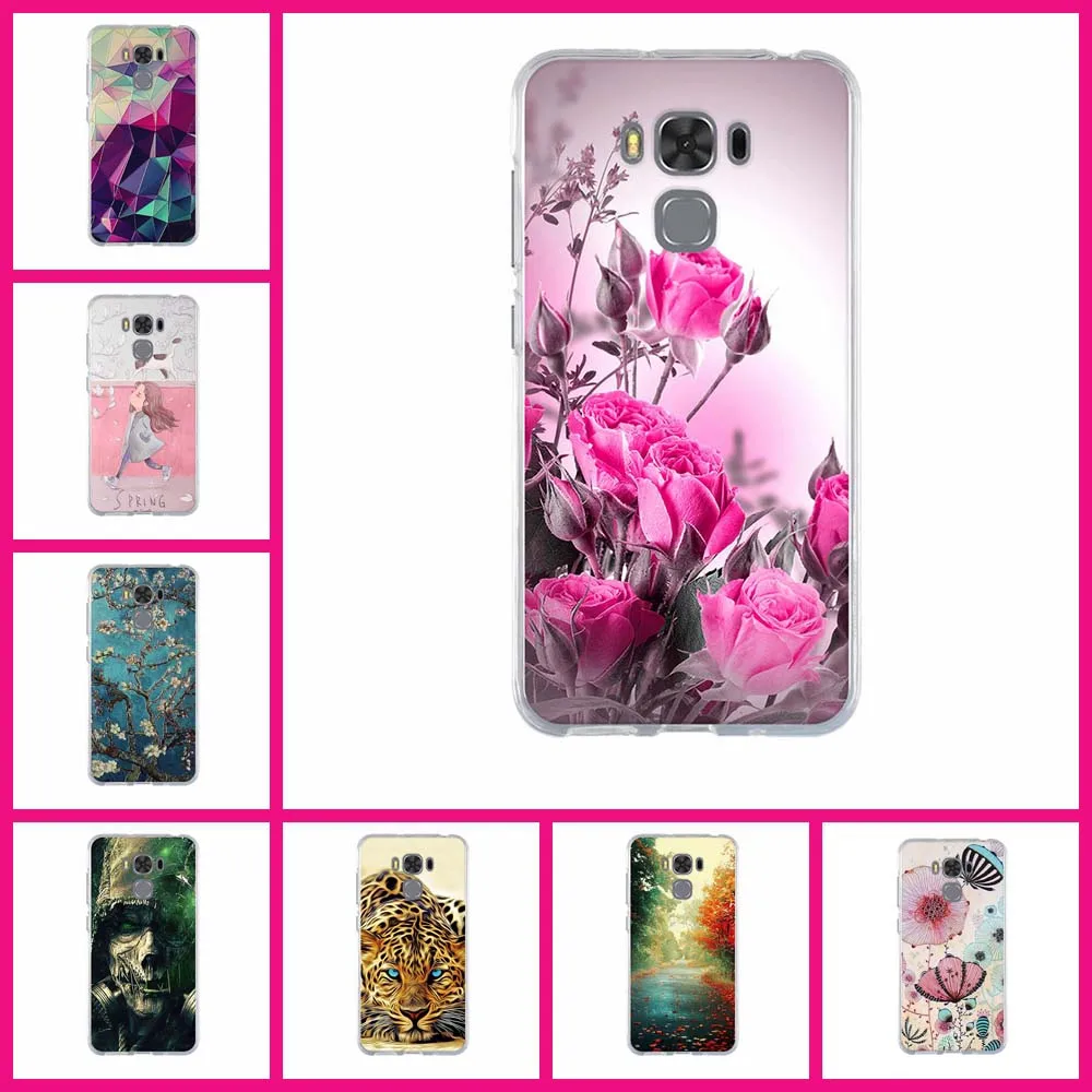 Чехол для ASUS Zenfone 3 Max ZC553KL Мягкий ТПУ силиконовый чехол Fundas 3D Relief zc553kl 5 '' чехлы