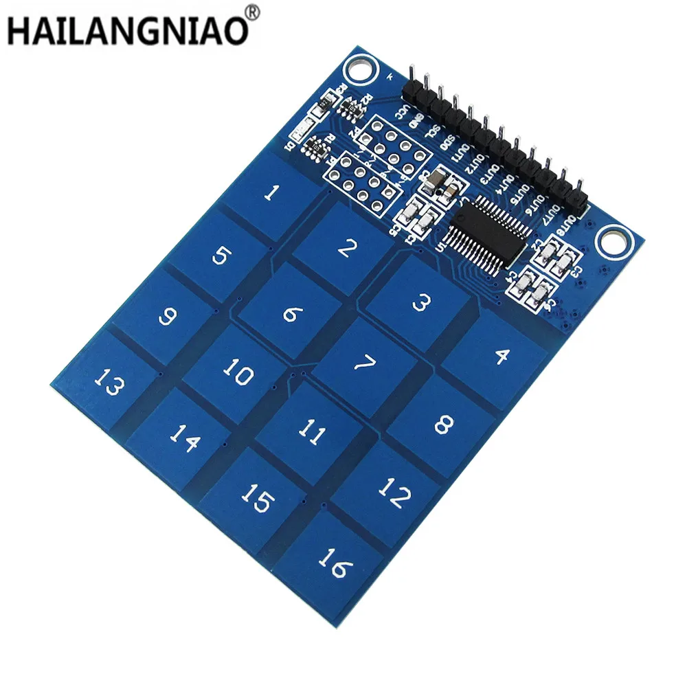 

16 Way XD-62B TTP229 Capacitive Touch Switch Digital Sensor Module Board Plate