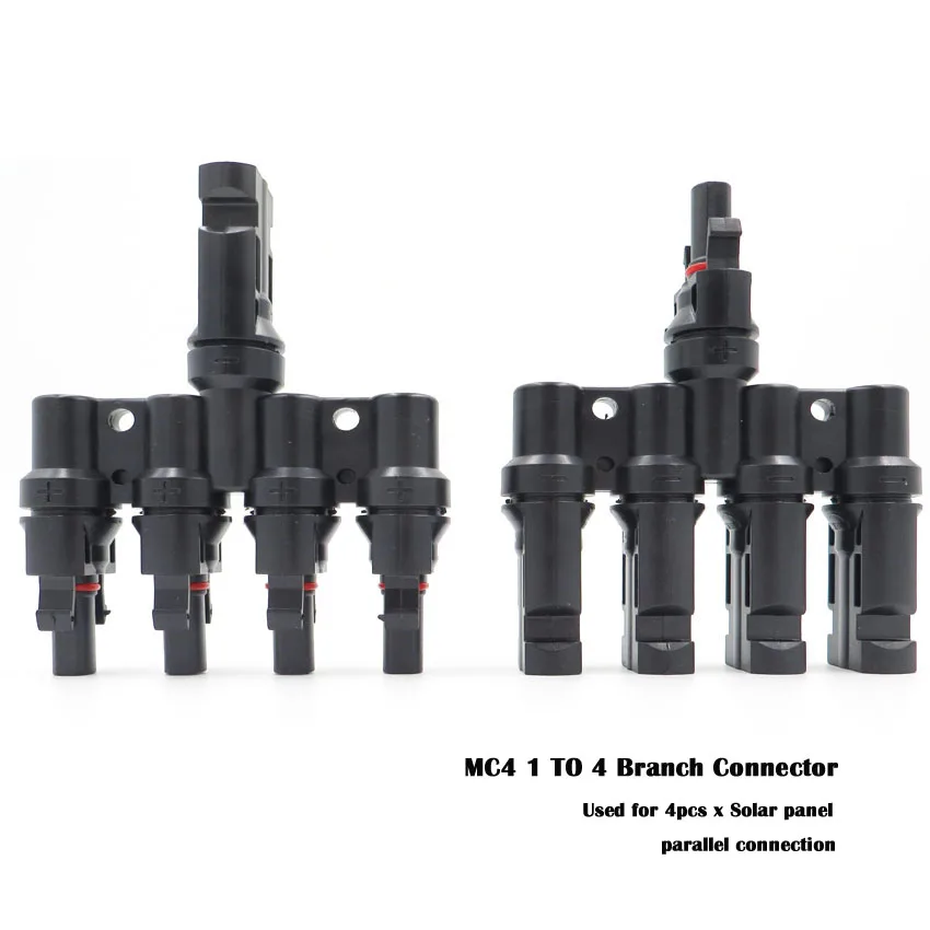 1Pair X MC4 4T 30A 1000 В MC4 разъем, MC4 T 3T 4 T 5T 6T филиал панели солнечных батарей разъем для PV кабель солнечный модуль подключения гаечный ключ обжимной инструмент - Цвет: 1Pair X MC4 4T
