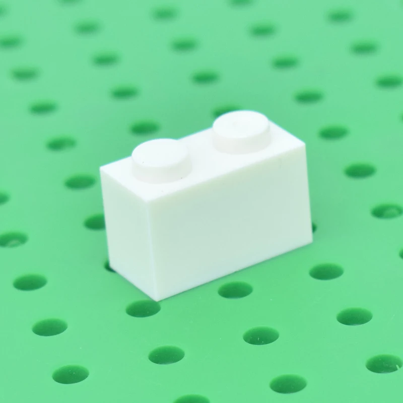 100 шт./лот кирпич 1x2 DIY Просветленный Блок Кирпича совместим с сборками