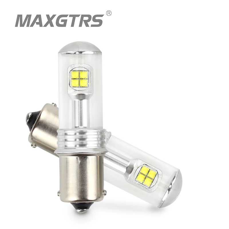2x S25 1156 BA15S P21W CREE чип светодиодный заднего хода автомобиля обратный сигнальные