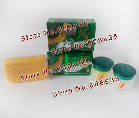 

Free Shipping Qian Mei Ginseng Soap+Qianmei Ginseng Cream(day cream+night cream)