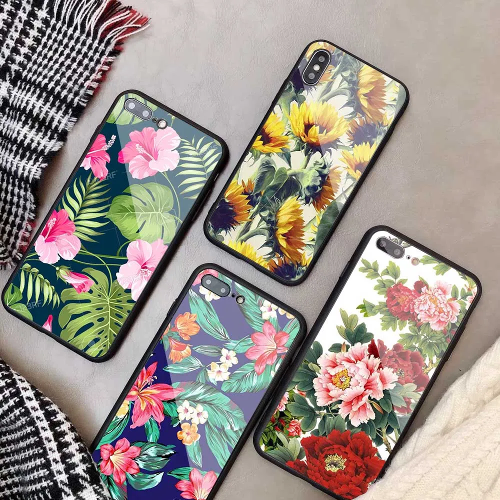 Чехол для телефона из закаленного стекла iPhone 6 6plus 7 8 8plus 5 5S 5C SE X XS XR Max | Мобильные