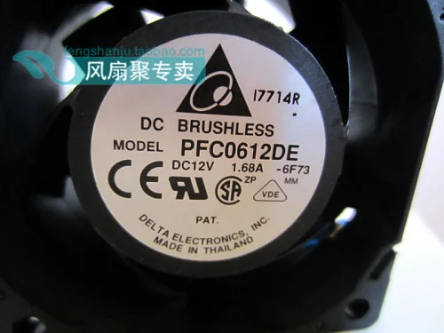 Совершенно новый оригинальный Delta 6 см 6038 PFC0612DE 12V1.68A 4 контактный гиперкаратным