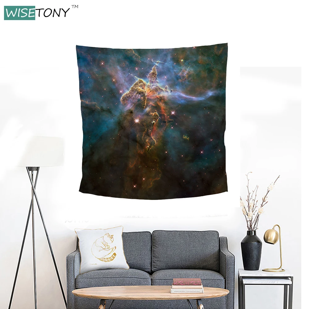 WISETONY Galaxy стене висит гобелен Коврик для йоги 150x130 см/200x150 см пляжные Полотенца