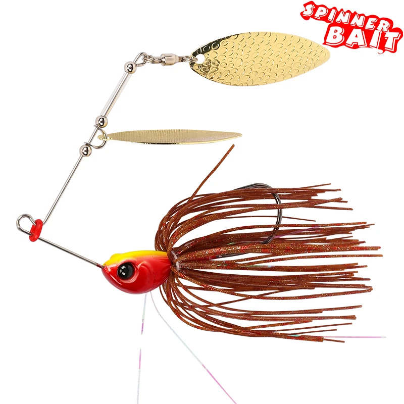 Спиннер-наживка 7 г 10 вращающаяся металлическая рыболовная приманка с блестками