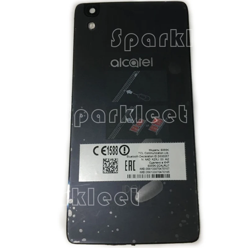 Оригинальная Крышка батарейного отсека для Alcatel One Touch Idol 4 6055 OT6055 6055K 6055B 6055Y корпус