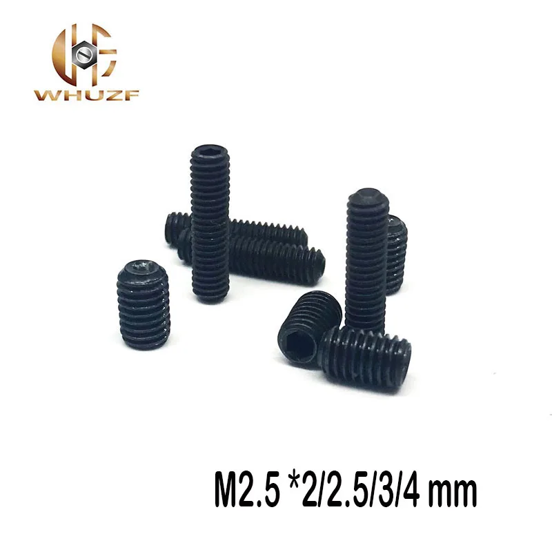 M2.5 * 2/2. 5/3/4 мм шестигранный разъем для крепления головки колпачка черный винт