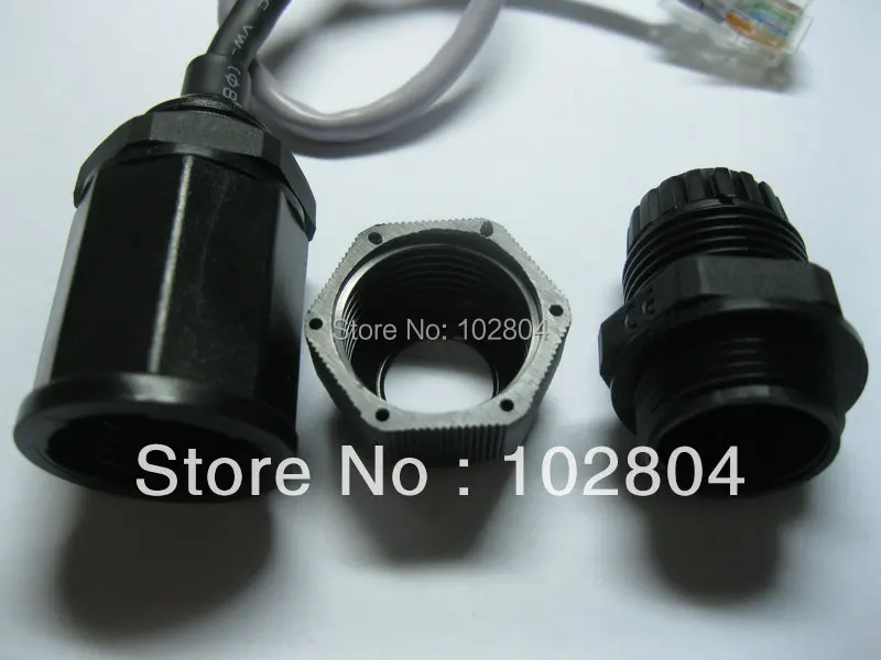 8 шт. в партии RJ45 M20 Ethernet LAN водонепроницаемый разъем с кабелем 20 см горячая