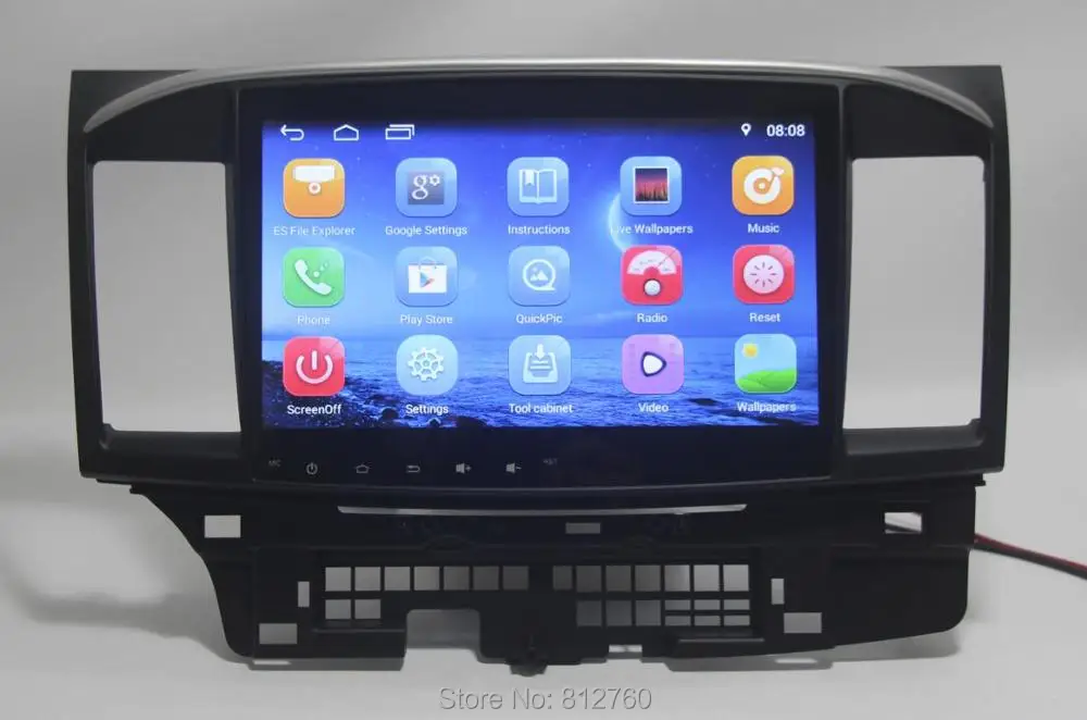 Восьмиядерный 10,1 дюймов 4G+ 64GB Android 9,0 автомобильный DVD gps для Mitsubishi Lancer X 2008- Автомобильная навигационная система радио головное устройство
