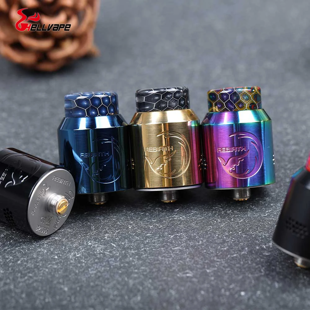 Оригинальный Hellvape Rebirth RDA распылитель для электронной сигареты резервуар нижний