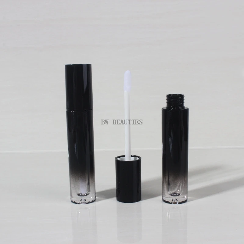 

100Pcs/Lot 5ml Lip gloss tubes Gradient Black Empty revitalash Eyelash Bottles for women DIY make up cosmetic packing container