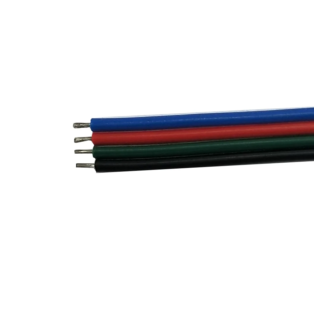 10 шт PCB кабель 4 Pin LED полоса подключения 3528 один цветной адаптер 8 мм световая