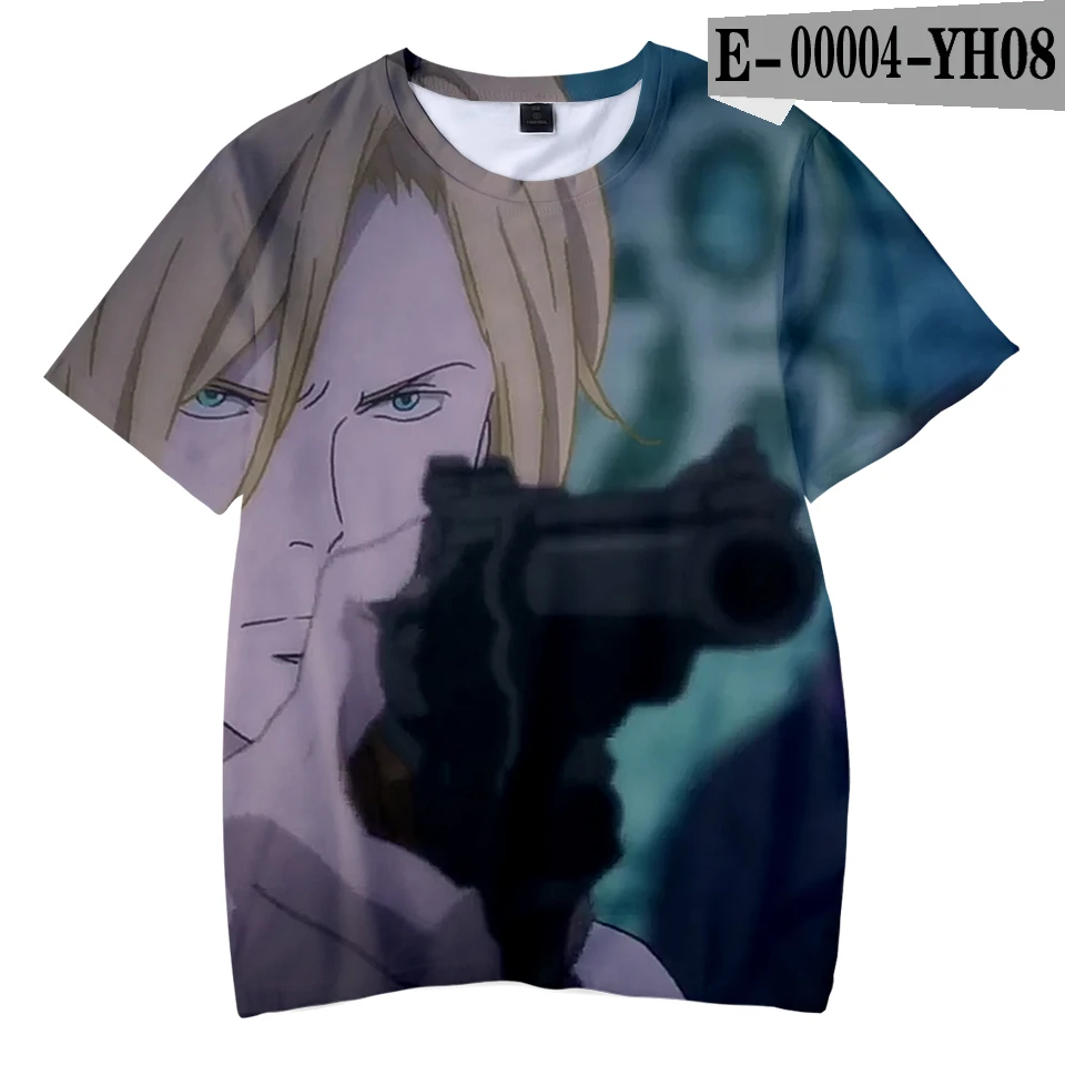 3D NEW 3D BANANA FISH fashion Tshirt Yellow Kpop Casual hot Style Boys and Girls Tshirts trend Summer Anime Soft Kids Tshirt - Цвет: 3D