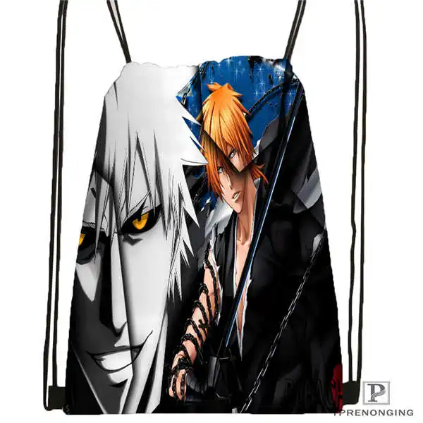 Рюкзак bleach_ichigo_cool_anime на шнурке сумка милый рюкзак Детская (Черная задняя) 31x40 см