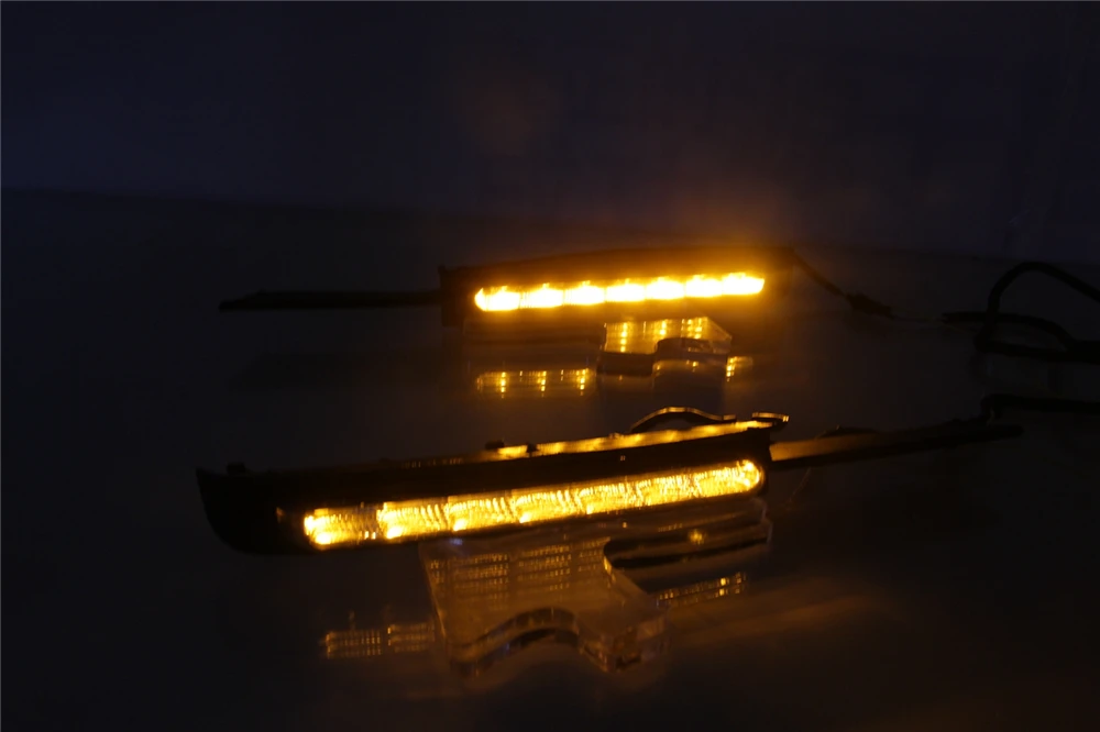 Автомобильный мигающий 2 шт. светодиодный DRL Дневной ходовой светильник с поворотником противотуманная фара для Toyota MARK X REIZ 2004 2005 2006 2007 2008 2009