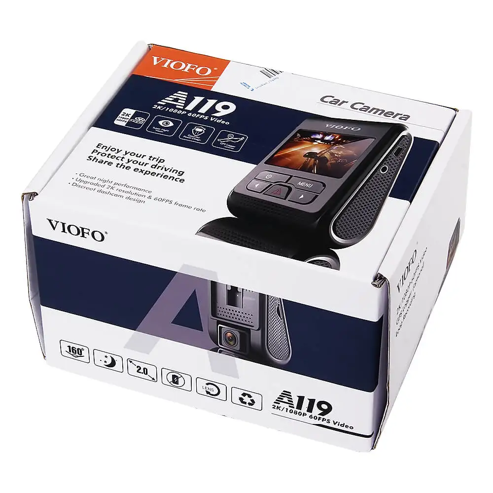 VIOFO A119 с gps модуль 2 0 &quotВидеорегистраторы для автомобилей Новатэк OV4689 1080 P тире
